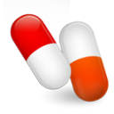 Pharmacy Symbol Pills red