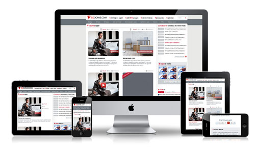 Отображение адаптивной темы на различных устройствах Рекомендации по выбору дизайна для веб-проекта