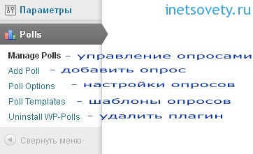 Установка и настройка плагина Wp-polls