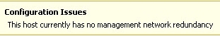 this-host-currently-has-no-management-network-redundancy