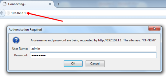 заходим в веб-интерфейс роутера
