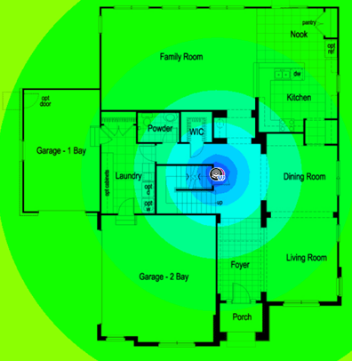 карта WiFi сигнала