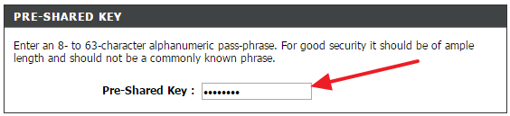 устанавливаем пароль на вай фай