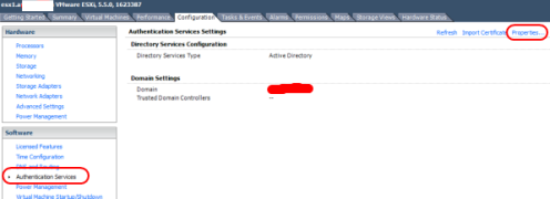 vmware esxi domain