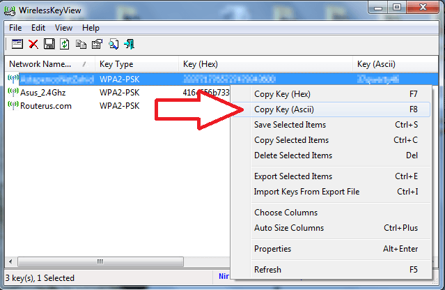 скопируйте сохраненный пароль