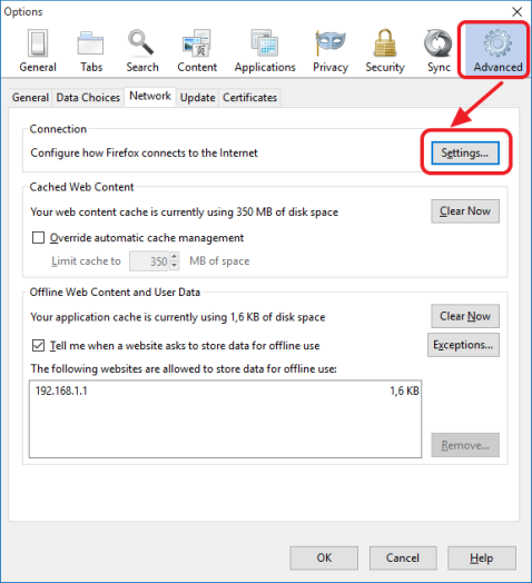 настройте браузер на использование прокси-серверов