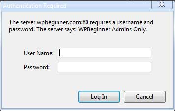 требуется аутентификация