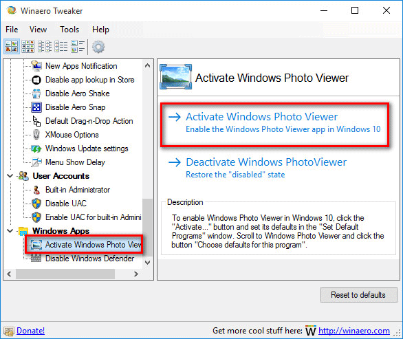 активировать просмотрщик windows