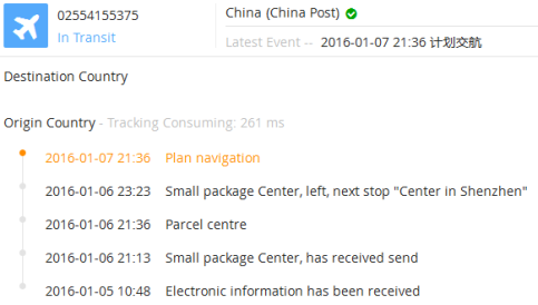 Отслеживание трек-кодов без букв
