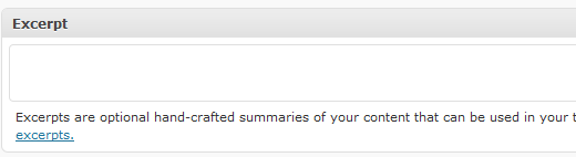 Excerpt в постах WordPress