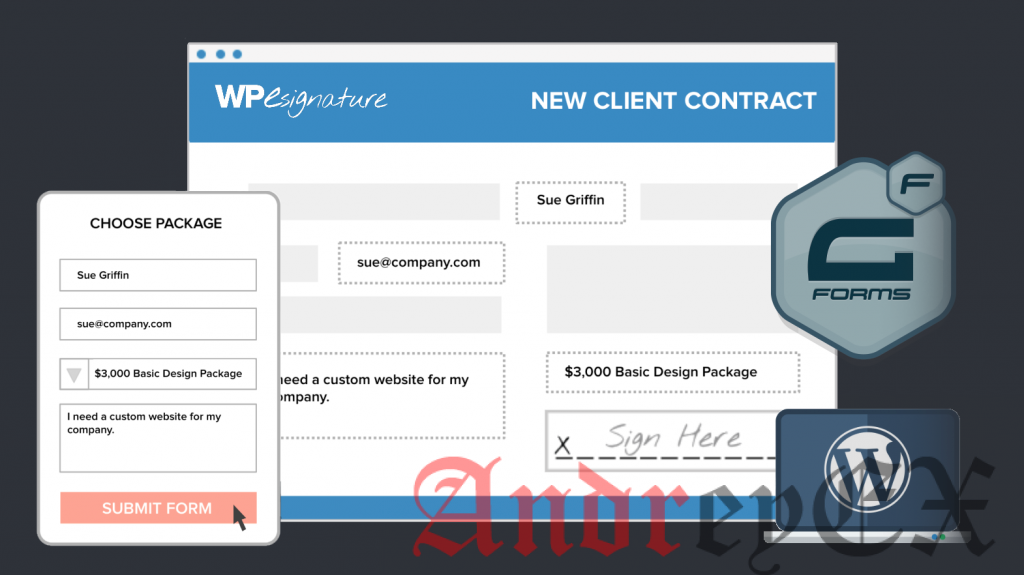 Встраивание формы: Gravity Forms