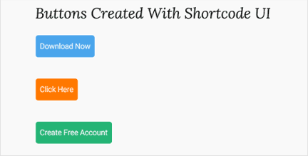 Вызов к кнопкам действий, созданных с помощью шорткодом