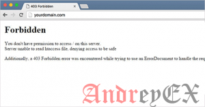 Как исправить ошибку 403 Forbidden в WordPress