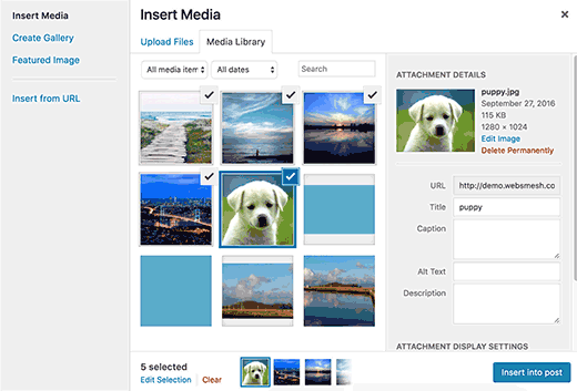 Общие вопросы изображения в WordPress