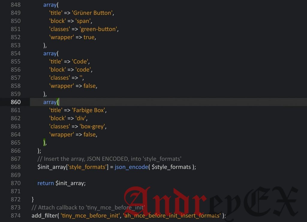 Добавление собственных стилей