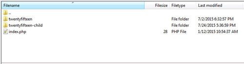 Создание папки для нашей дочерней теме в WordPress