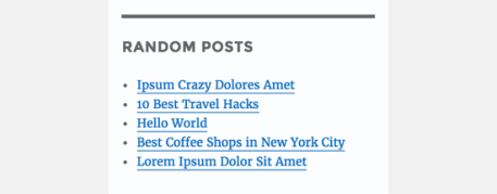 Простой список случайных сообщений