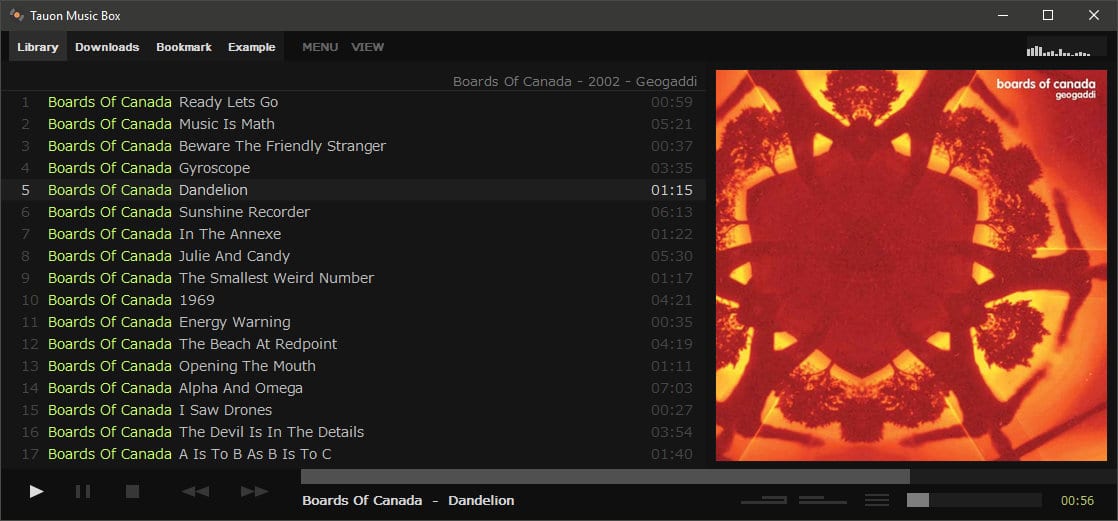 музыкальный проигрыватель для Arch Linux