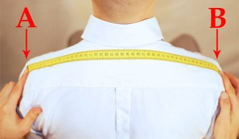 Как измерить расстояние между плечами