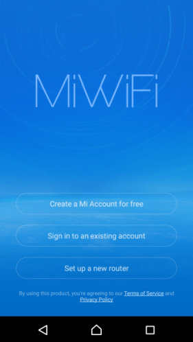 Переход к регистрации на miwifi.com и в настройки Xiaomi 3