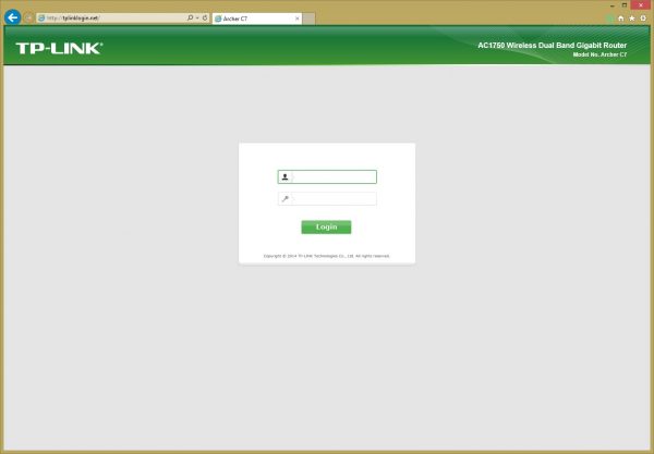 Веб-панель TP-LINK