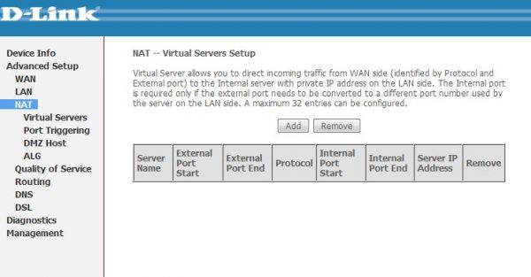 Настройка виртуальных серверов
