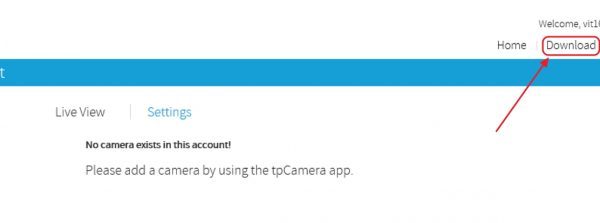 Кнопка Download на главной странице сайта TP-Link