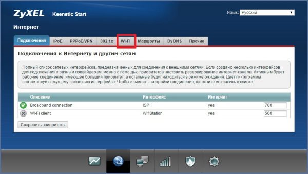 Интерфейс настроек маршрутизаторов ZyXEL