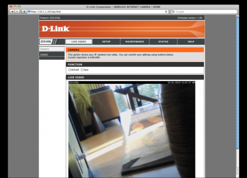 Изображение с камеры DCS-930L