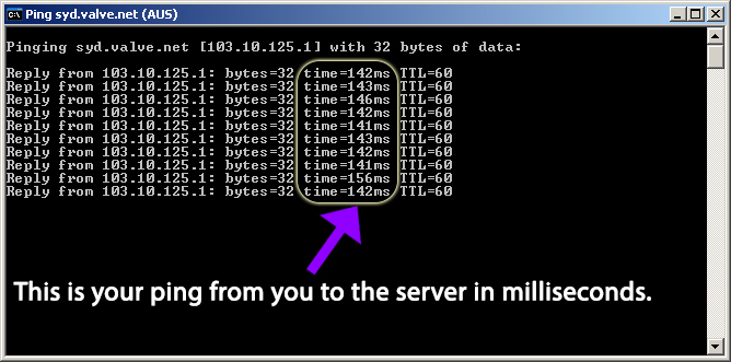 проверка пинга