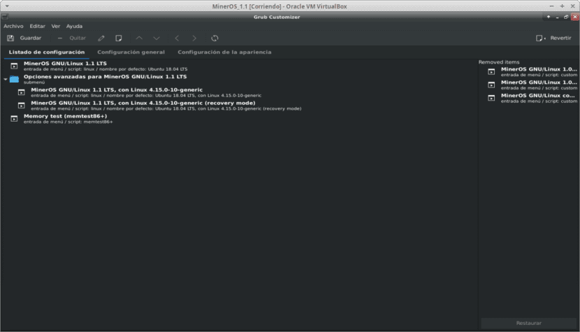 Настройте GNU / Linux с помощью Grub Customizer