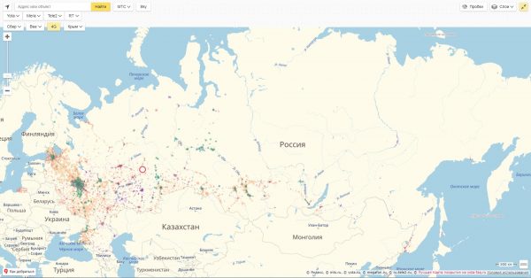Карта покрытия сети 4G на территории России