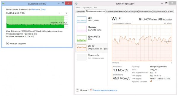 Скорость TL-WN722N