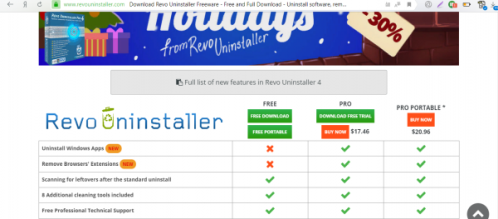 Официальный сайт Revo Uninstaller