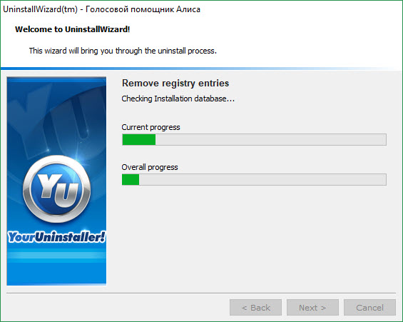 Удаление в Your Uninstaller