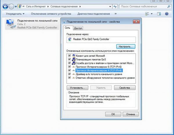 Протокол TCP/IPv4