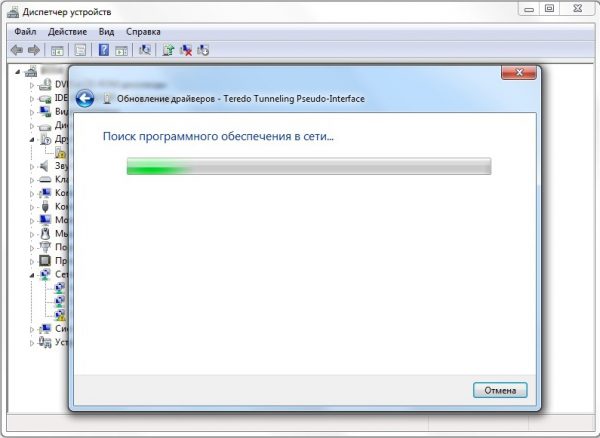 Процесс автоматического поиска и обновления сетевых драйверов через «Мастер обновления Windows»