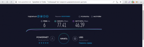 Проверенная скорость