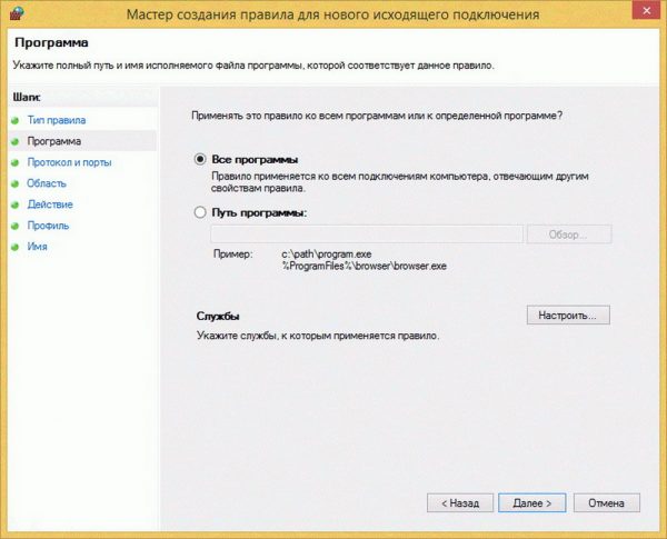 Мастер создания правил