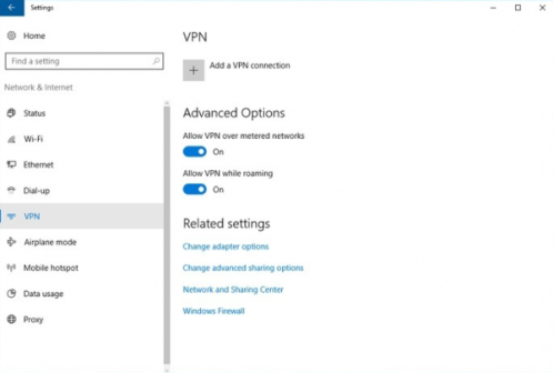 Параметры — VPN