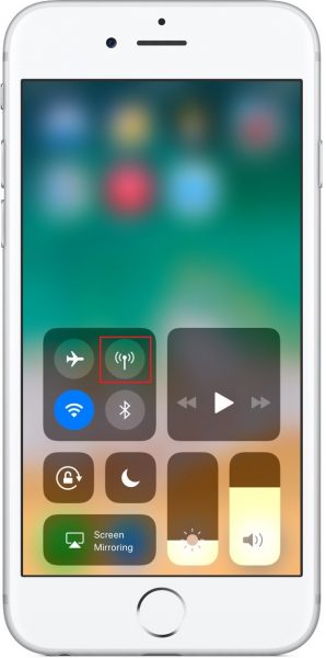 Как включить мобильный интернет в IOS