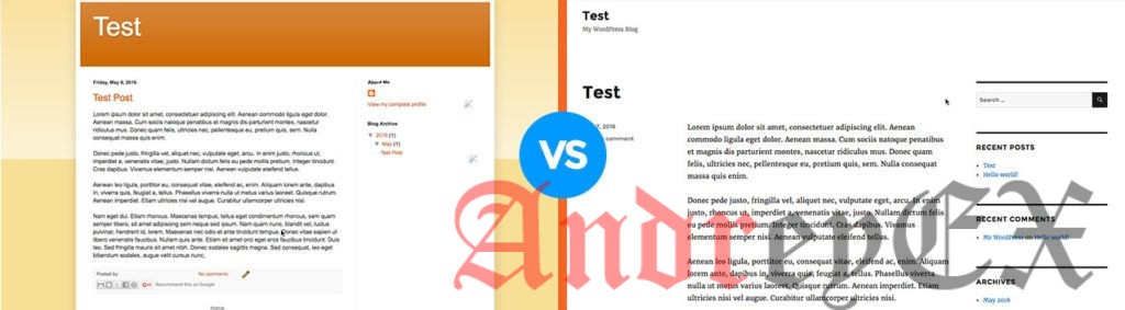 Blogger против WordPress Blogger против WordPress