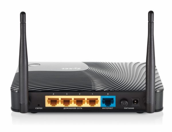 Порты и кнопки сзади