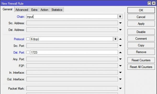 Создание правила