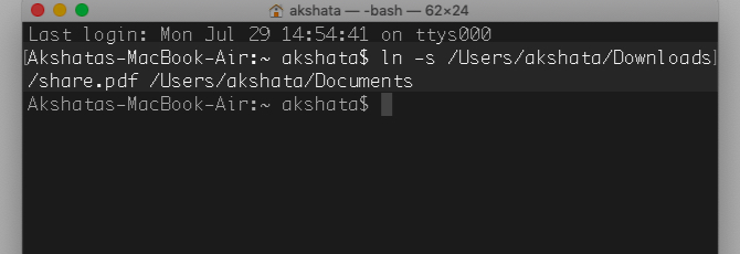 Создание символьной ссылки