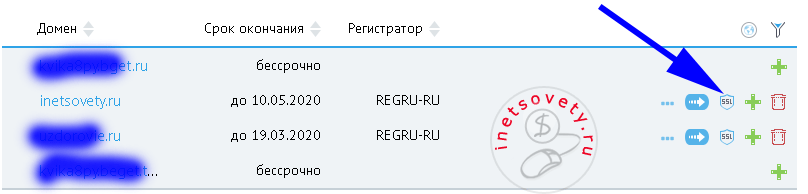 Как подключить SSL сертификат на Beget