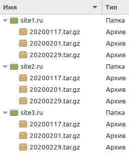 Хранилище бэкапов