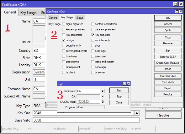 Creating CA Certificate