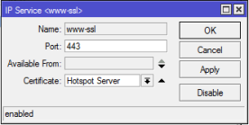 MikroTik HTTPS Server
