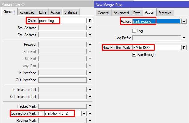 Маркируем трафик для роутинга на резервного провайдера